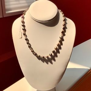 NWT Necklace colored pears green swarovski crystal